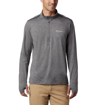 Columbia Tech Trail 1/4 Zip, Sudaderas Grises Para Hombre | 734129-LHZ